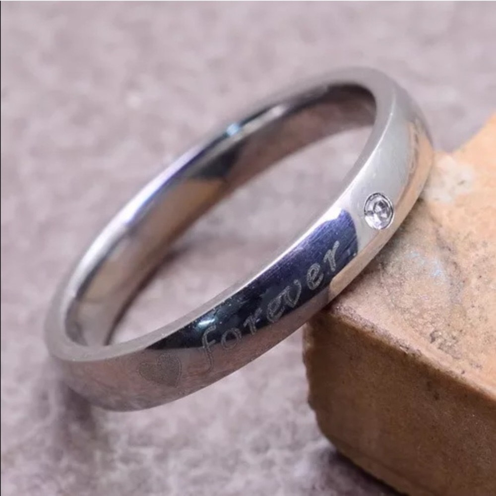 ❤️ Forever Love ❤️ Diamond ♦️ Wedding Band Ring